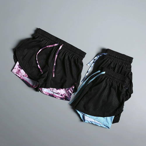 Дышащее защитное белье, спортивные шорты, быстросохнущие штаны для тренировок, свободный крой, высокая талия, для бега