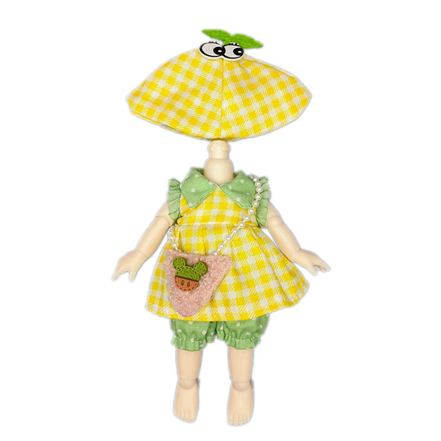 8 ນາທີ 12 ນາທີ ob11 baby clothes bjd cute set 16-17 cm doll dress up skirt YMY-gsc baby clothes