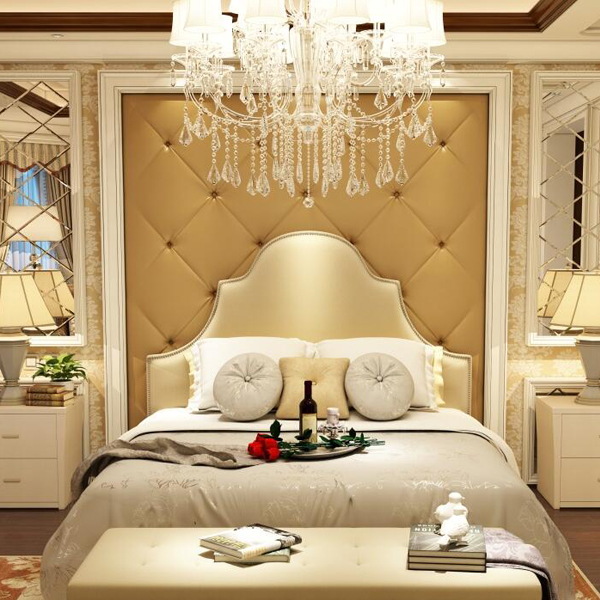 Đơn giản thời trang giường vải giường gói mềm lớn giường đôi 1,2 Châu Âu phòng mô hình phần mềm giường đôi cho trẻ em - Giường giường bọc da