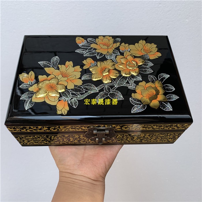 Shanxi Pingyao Pushes Light Lacquerware First Decorated Box Birthday Gift Wedding Gift Wedding Gifts Hundreds Of Years Good Luck And Happiness