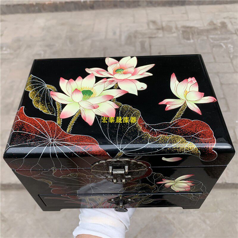 Pingyao Painter Jewelry Box Gift ear jewelry gift packaging box bride marriage accompanying grandson
