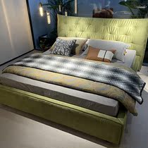 Modern minimalist multi-piece set display matching bedding minimalist luxury style showroom display matching soft furnishing accessories