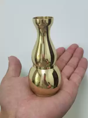 Mengshan food cups for rice bowls, food bowls, mainland polished copper gourds, water bottles, Buddhist supplies, flames