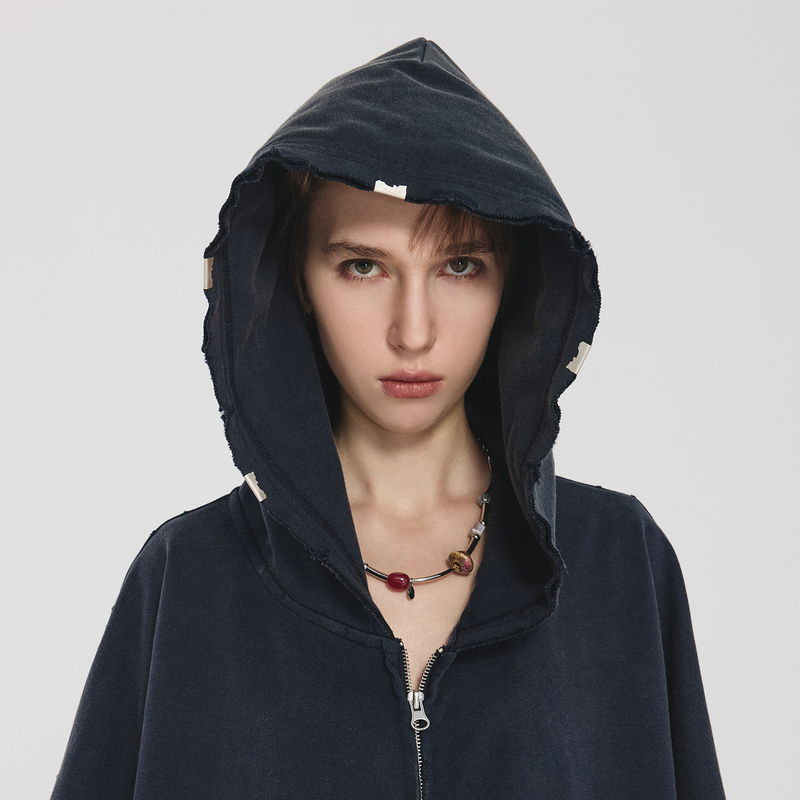 Tntc Trendy Brand Hooded Sweatshirt, Distressed Sand-Washed Hip-Hop Ripped Loose Casual Thickened Unisex Hoodie Couple's Jacket Tntc Trendy Brand Hooded Sweatshirt, Distressed Sand-Washed Hip-Hop Ripped Loose Casual Thickened Unisex Hoodie Couple's Jacket