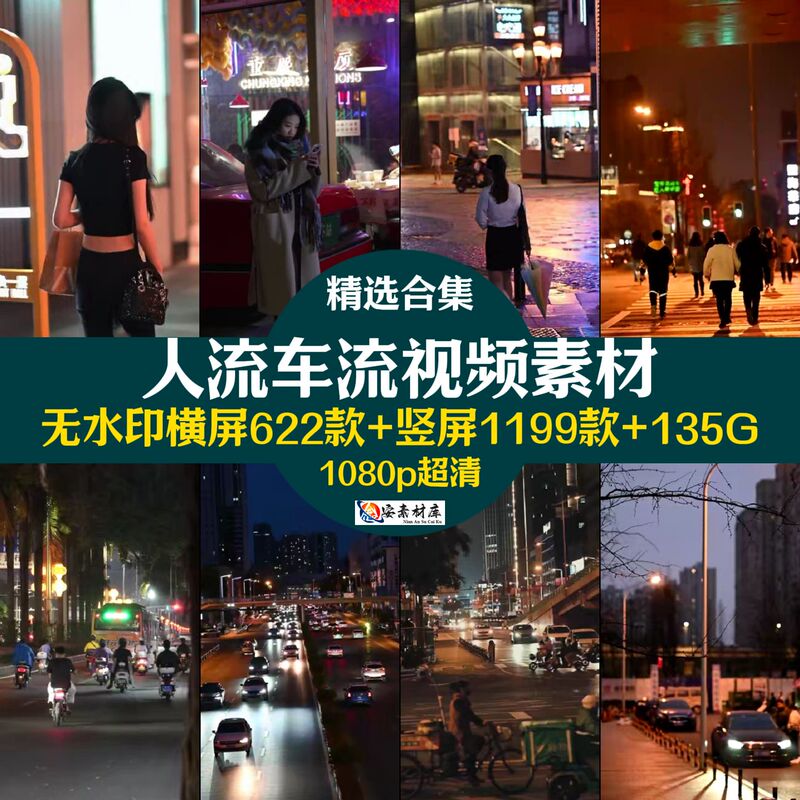 High-Definition Street Photography of City Night Scenes, People, Street Views, Emotional Healing Scenery, Traffic Flow, Tiktok Short Video Material