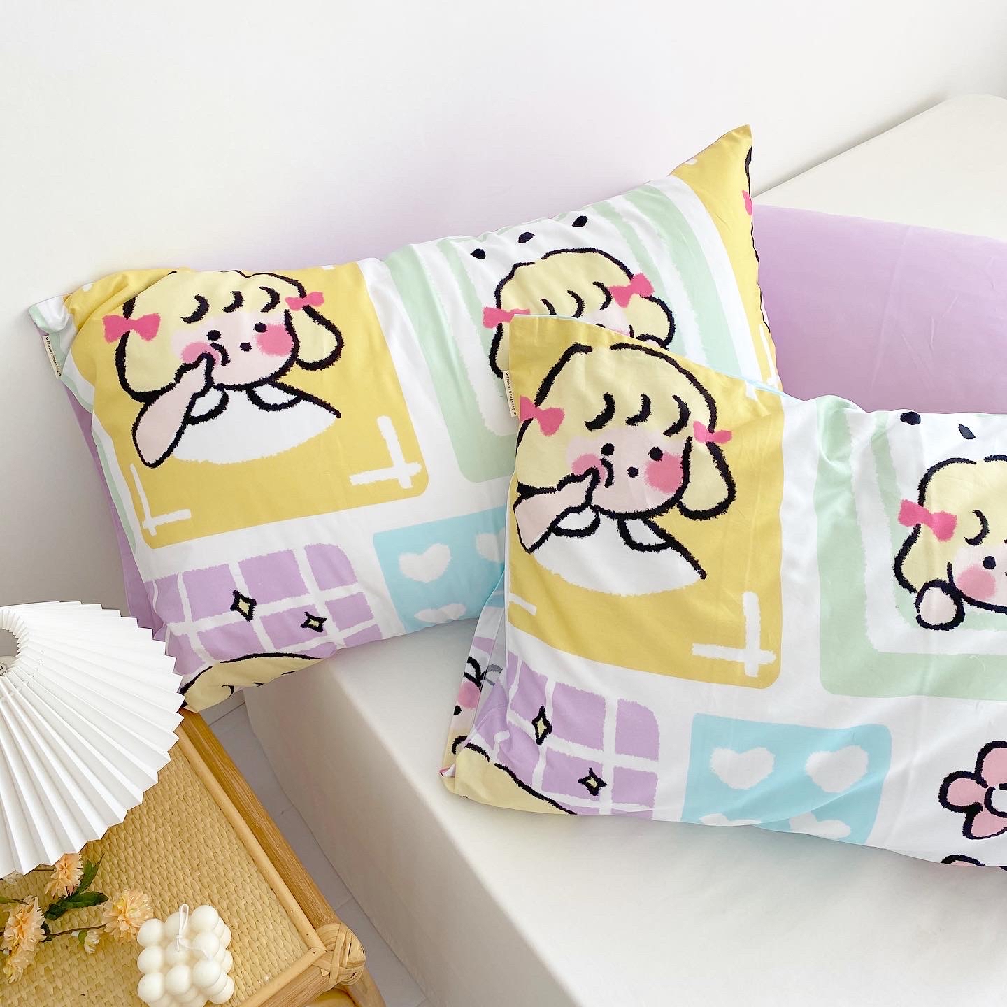 Goose Small Sunflower SPRING TOUR NOTES DAY SERIES ORIGINAL ILLUSTRATIONS LITTLE GIRL FULL COTTON SINGLE PILLOWCASE LIST IS ONLY SET TO DO
