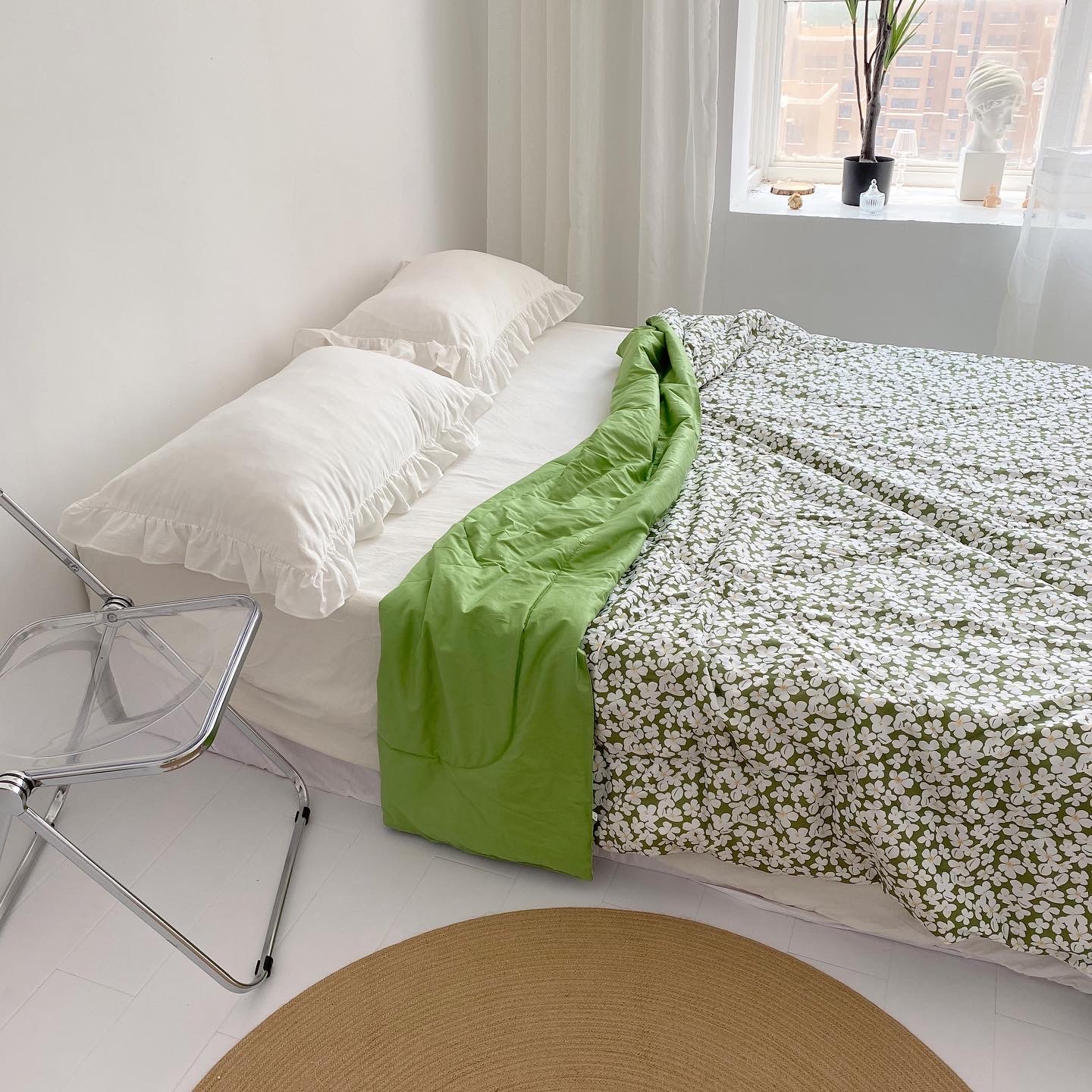 Want to see you in Love Romantic Summer Full Cotton Soft Summer Quilt Washable Air Conditioning Is Customized Broken Flowers Fresh