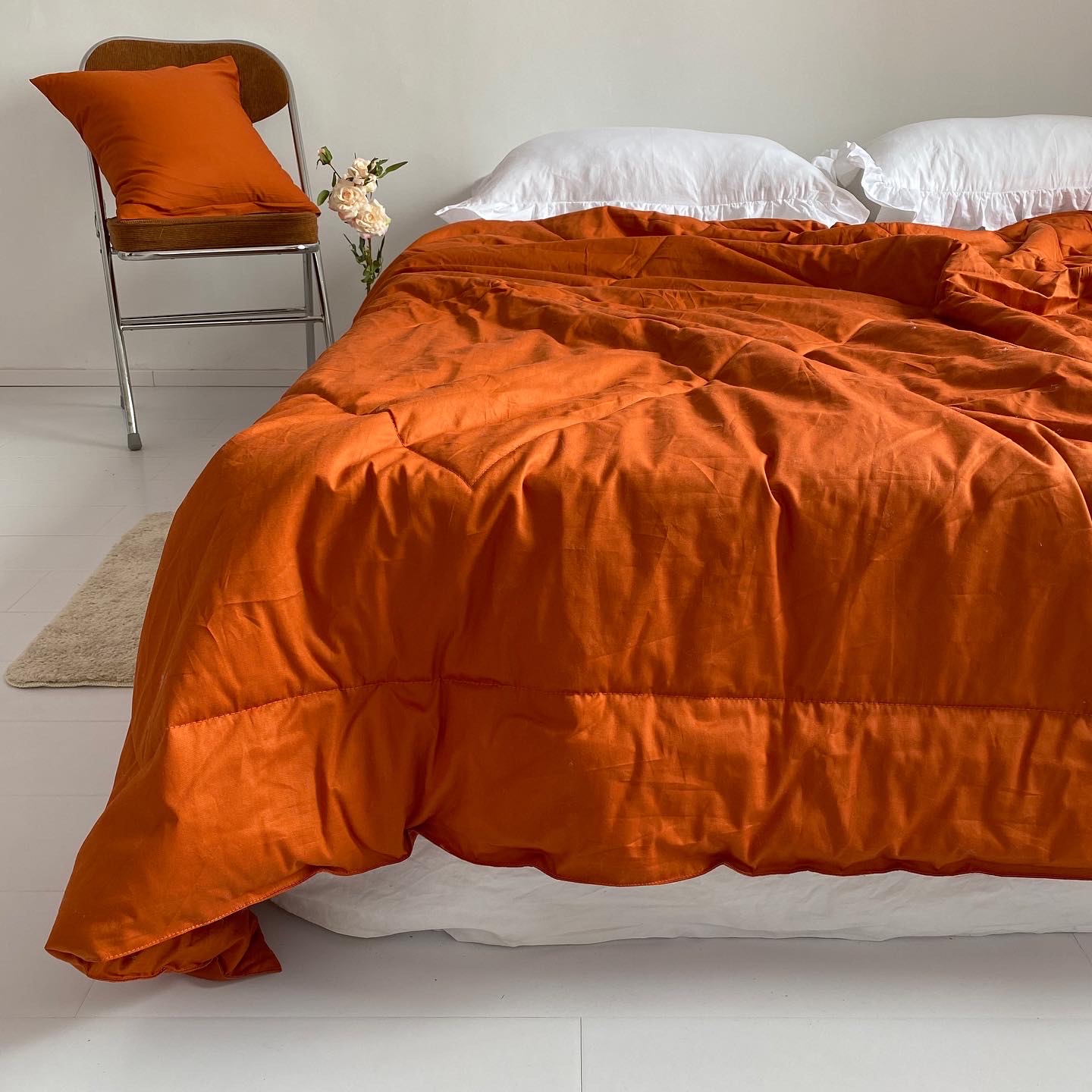 Summer caramel taste children Classic pure colour full cotton summer cool quilted by cold air quilted thin cover by single double person