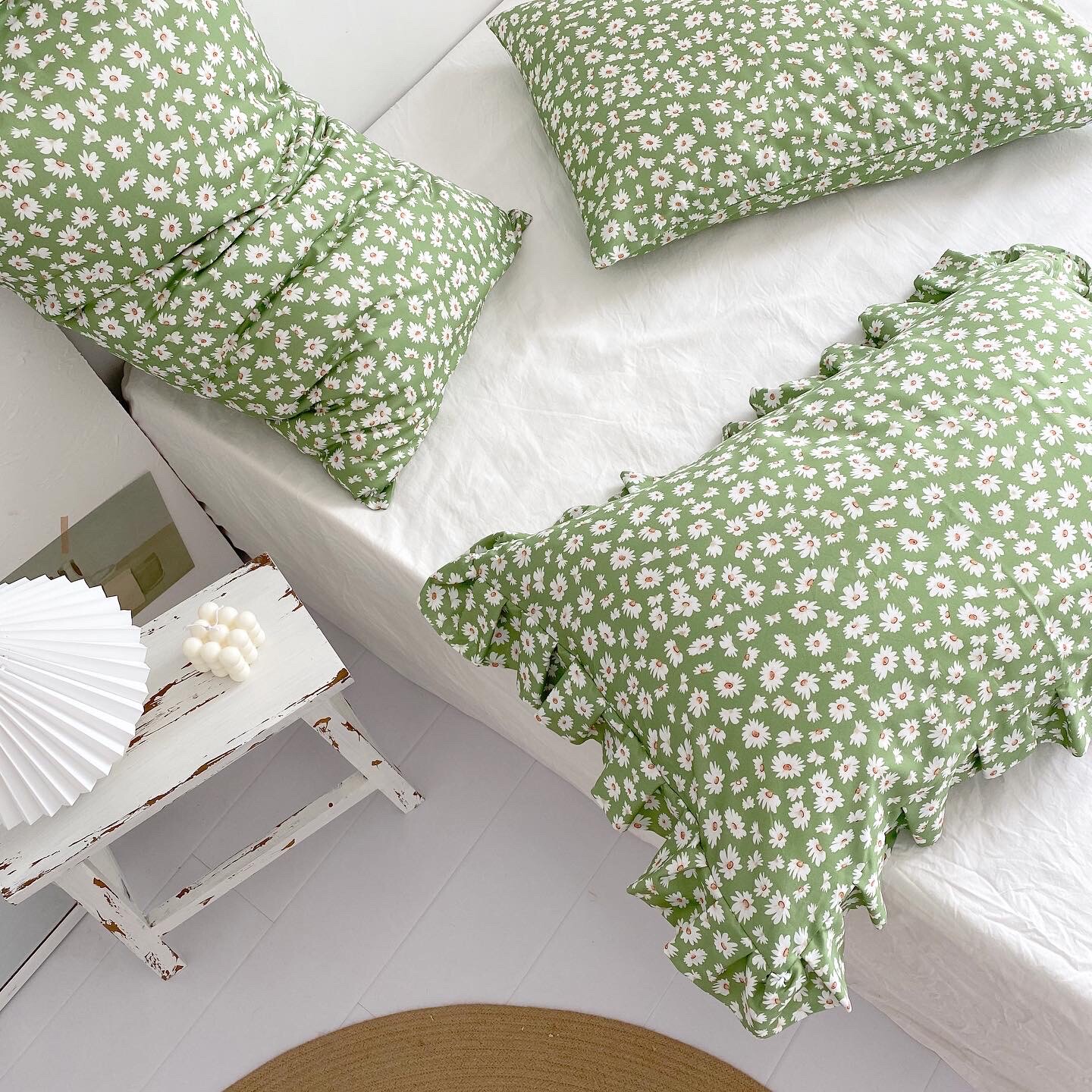 Summer's wind small crumbler day series retro classic daisy single all-cotton pillowcase pillowed cotton customizable