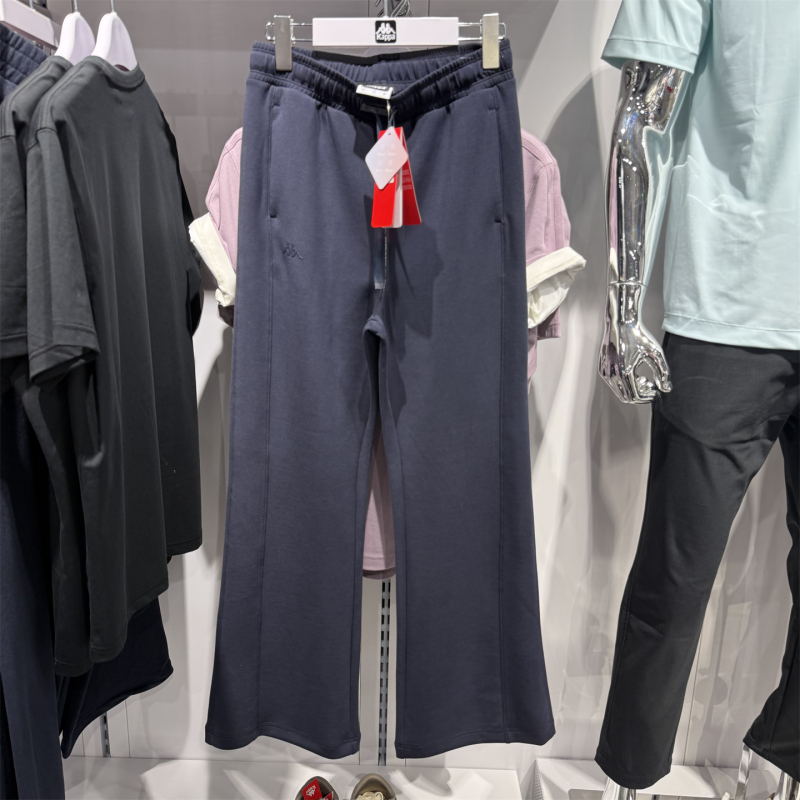 Kappa Women's 2026 Summer Sports Casual Knit Loose Blue and Black Long Pants Jacket K0G42Ak41 Kappa Women's 2026 Summer Sports Casual Knit Loose Blue and Black Long Pants Jacket K0G42Ak41