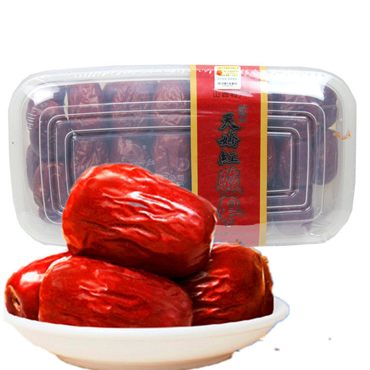 Sky Jiao First Class Jun Zaozao 500 gr Shanxi red date Tianjiaojiao Red long box Extra-box with red date gift box