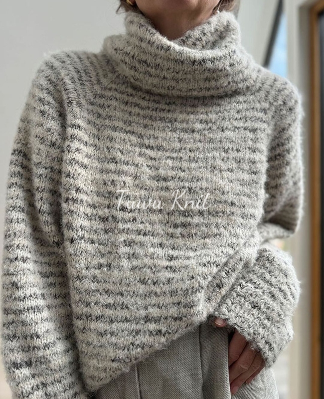 Mole Sweater Women's Casual Lapel Sweater Knitting Pattern with Chinese Illustrations and Text Instructions