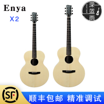 Enya X2enya41 inch folk guitar spruce veneer 36 inch student travel plus shock electric box performance