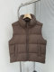 European High-End Puffer down Vest for Women, 2025 Winter New Style, Thickened 95% Down, Zero-Pressure Sleeveless Vest