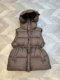 Winter New Fashion down Vest for Women, Waist-Cinching, Hooded, Warm, 90% White Duck Down, Thickened, Sleeveless Vest, Winter