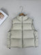 2025 New Style Stand Collar down Vest for Women, Short Thickened 95% White Duck down Puffy Jacket, Sleeveless Vest