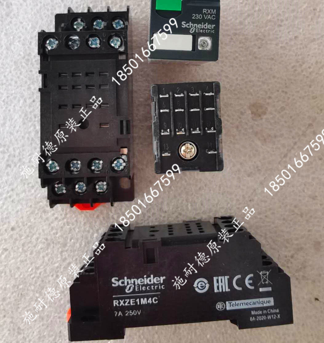 Original fit spot Schneider intermediate relay base RXZE1M4C small relay 14 foot base 4 open 4 closed