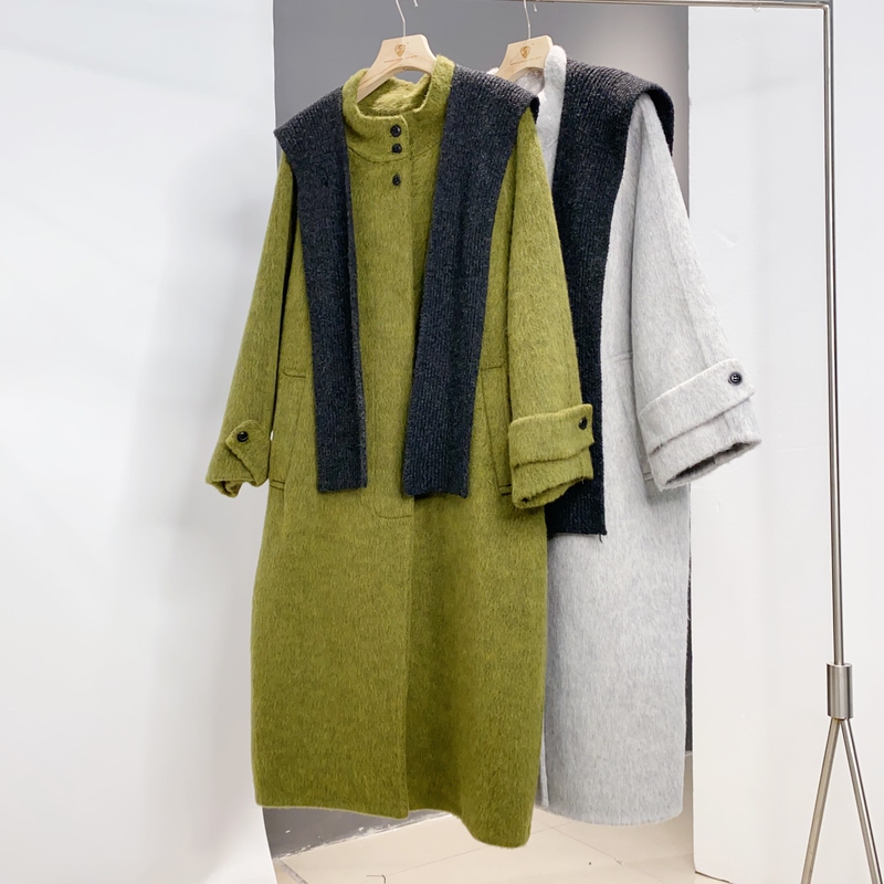 Double-Sided 100% Wool Coat, Long Lapel Scarf Shawl Woolen Coat, Autumn and Winter Clothing for Women, Fdd Length 105 Double-Sided 100% Wool Coat, Long Lapel Scarf Shawl Woolen Coat, Autumn and Winter Clothing for Women, Fdd Length 105