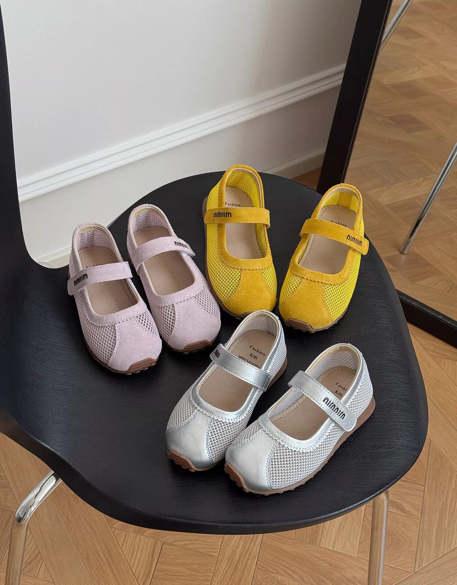 Children's Sandals 2026 Summer New Style Girls' Shoes Mary Jane Single Shoes Birkenstock Princess Single Mesh Shoes Thin Mesh Style — 12
