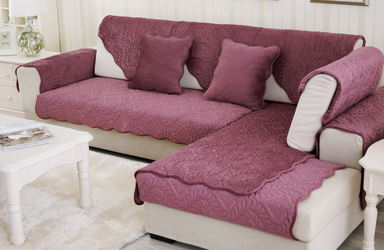 Sofa đệm bốn mùa vải phổ biến đệm da chống trượt gỗ rắn mùa đông sang trọng bao gồm tất cả bao gồm khăn - Ghế đệm / đệm Sofa mẫu đệm ghế đẹp