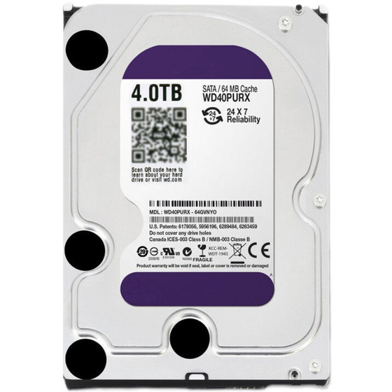 Brand new WD40PURX Western Digital Purple Disk 3.5-inch 4T desktop computer hard disk video surveillance and security