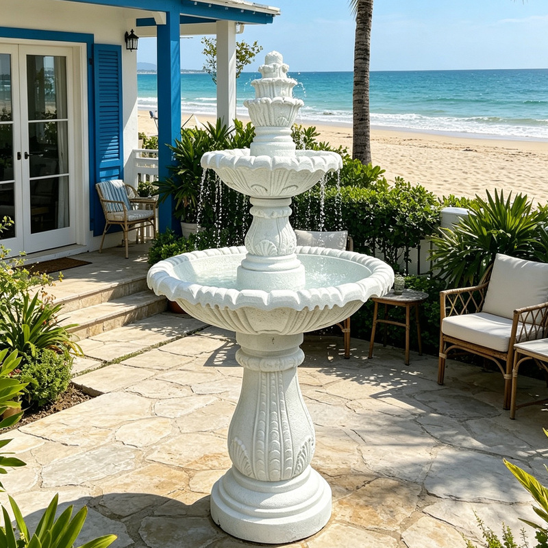 European-Style Flowing Water Fountain Ornaments with Internal Circulation for Shopping Malls, Outdoor Courtyards, Villa Floor Gardens, Wedding Landscaping