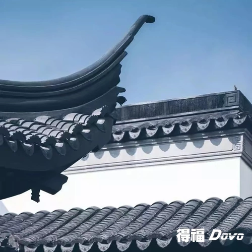 Defu Antique Whole Foarcoan Tile Древнее строительство маленькой синей плитки крыши на стене стена Тень Стена спекания Новый китайский стиль