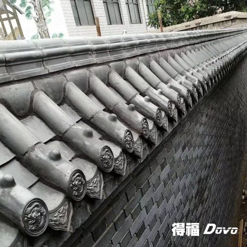 Defu Antique Whole Foarcoan Tile Древнее строительство маленькой синей плитки крыши на стене стена Тень Стена спекания Новый китайский стиль