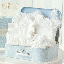 Newborn Baby Child Gift Box Princess Suit Spring Summer Clothes 100 Days Full Moon Dress Gift Just Born Baby Supplies