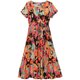 New mommy summer style floral pure cotton dress dress with temperament, short sleeves, lady brand women's skirt