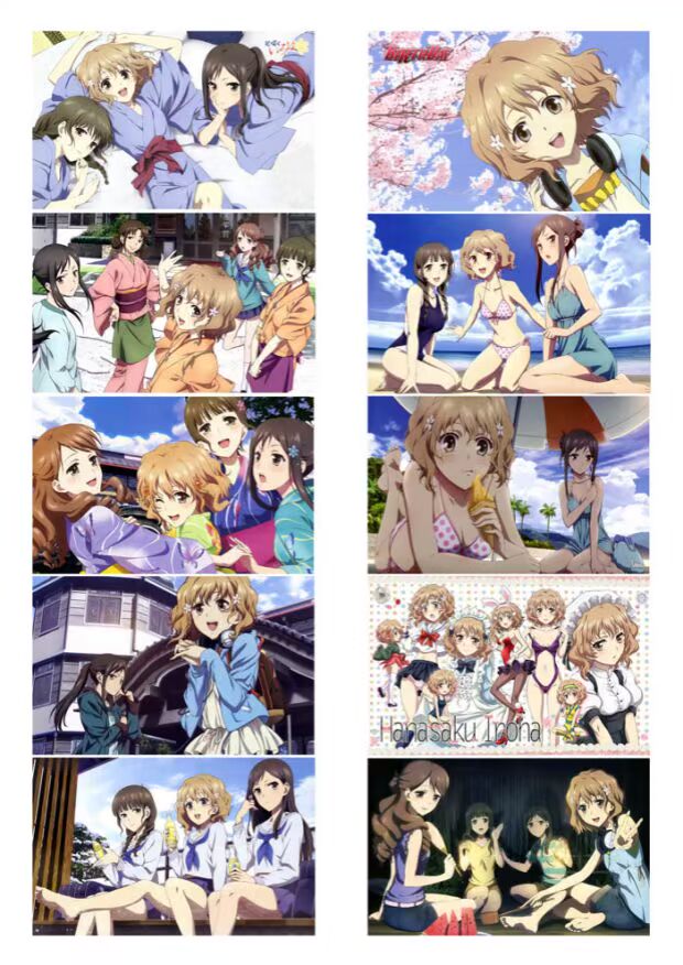 Hoa mở Ilupoka Post Bus Traffic Meal Card Subway Card Tùy chỉnh Anime ngoại vi 30 tờ - Carton / Hoạt hình liên quan ảnh nhãn dán cute