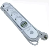 Power Socket Южная Корея Германия, Россия, Франция, Швеция Европейская европейская в стиле 4 -бит европейские правила, два грубого заглушки USB