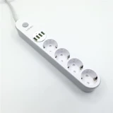 Power Socket Южная Корея Германия, Россия, Франция, Швеция Европейская европейская в стиле 4 -бит европейские правила, два грубого заглушки USB