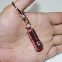 Small flashlight Home intense light highlight aluminum alloy micro LED portable with your type student key buckle light
