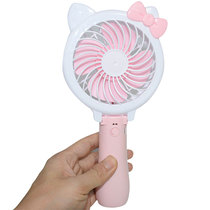 Charging small fan handheld with mini cute USB refrigeration carry-on small mute student portable big wind