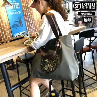 Net red travel bag female Korean short-distance handbag luggage travel Large Capacity light sports fitness shoulder bag