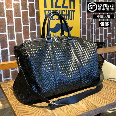 Hand-held travel bag female short-distance duffel bag large-capacity travel boarding bag sports bag men's woven bag luggage bag