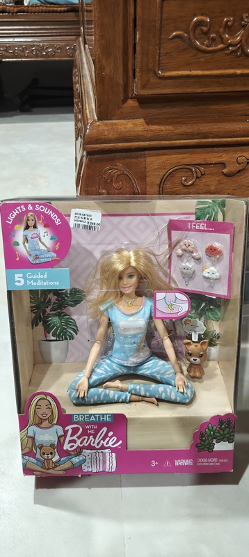 The Doll Is Non-Responsive. Barbie Doll Princess with Movable Joints, Yoga Body, and Multiple Joints for Meditation Moments