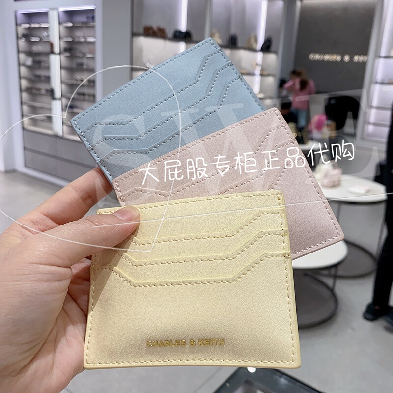 Charles&Keith Wallet for Women Ck6-50681163 Multi-Card Slot Gift Box Card Holder Mini Coin Purse