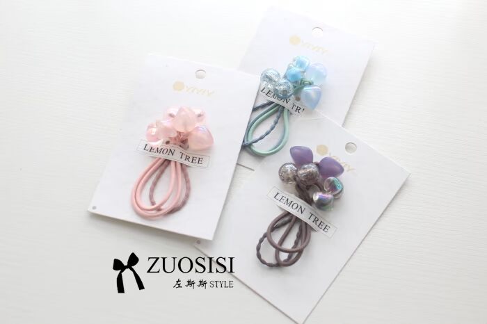 Zuosisi Hàn Quốc kết hợp vòng tóc cô gái buộc tóc ban nhạc cô gái phụ kiện tóc cha-con kẹp càng cua 5 răng