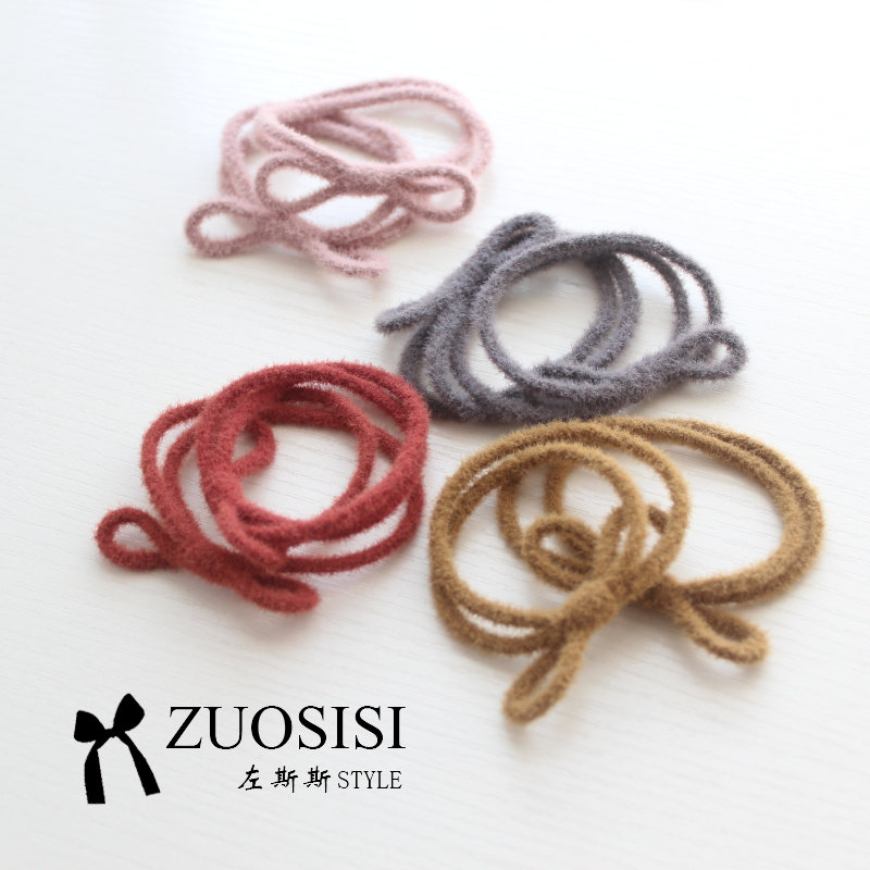 zuosisi left SKorea new parent-child headwear girl hair ring little girl good elastic children rubber band hair ring