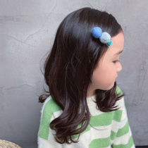 Zuos girl hair accessories children cute ball ball edge clip baby Childrens Fun hair card color fashion bangs hairclip