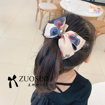 Zuos tide children hair accessories girl bow hairpin children parent-child hairclip accessories big edge clip