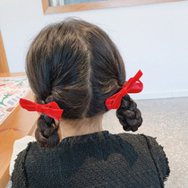 Zuos zuosisi Korean quality hairclip children hair accessories girls foreign style velvet bow hair clip