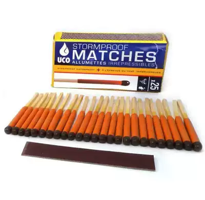 UCO Super windproof waterproof match length 10CM burning 20 seconds outdoor StormProof 25 sets
