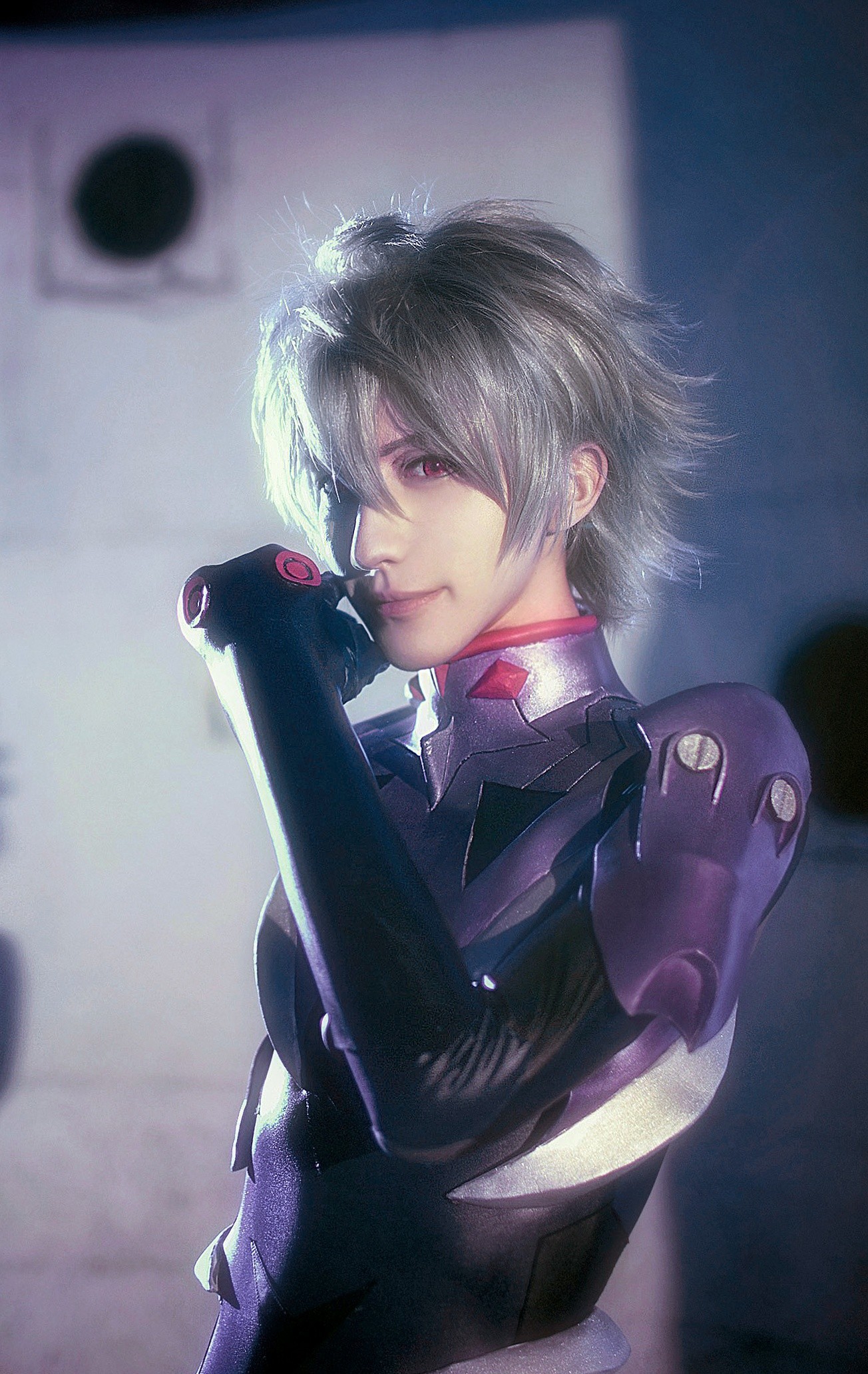 Neon Genesis Evangelion Nagisa Kaworu Storm Gray Short Party Cosplay 