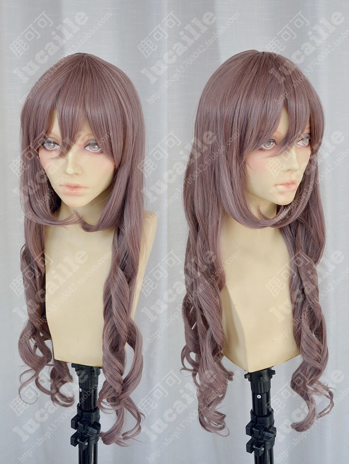 Ayamo Fashion Pink Almond 70cm Wavy Party Cosplay Wig ...