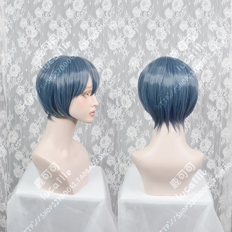 Tokyo Ghoul Tokyo Xám tóc giả đuôi ngựa 100cm màu xanh xám đôi - Cosplay đồ cosplay học sinh