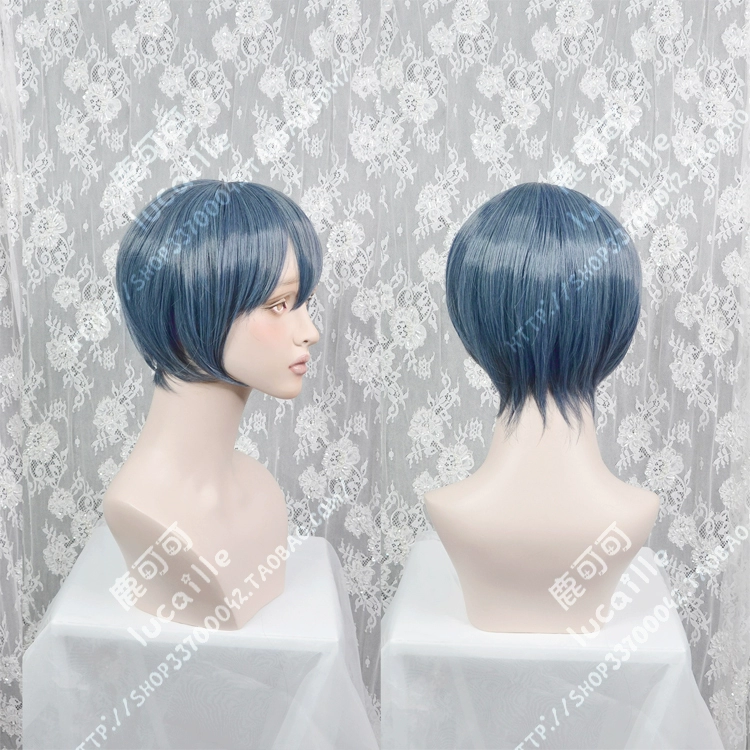 Tokyo Ghoul Tokyo Xám tóc giả đuôi ngựa 100cm màu xanh xám đôi - Cosplay