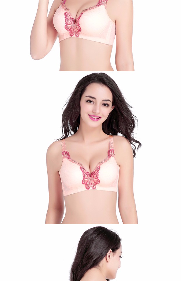 Áo ngực thu thập ngực nhỏ gợi cảm Không có vòng thép Trên dày của quần lót nữ ba mảnh đất lớn nhận được sữa 70ab áo kiểu nữ đẹp 2021